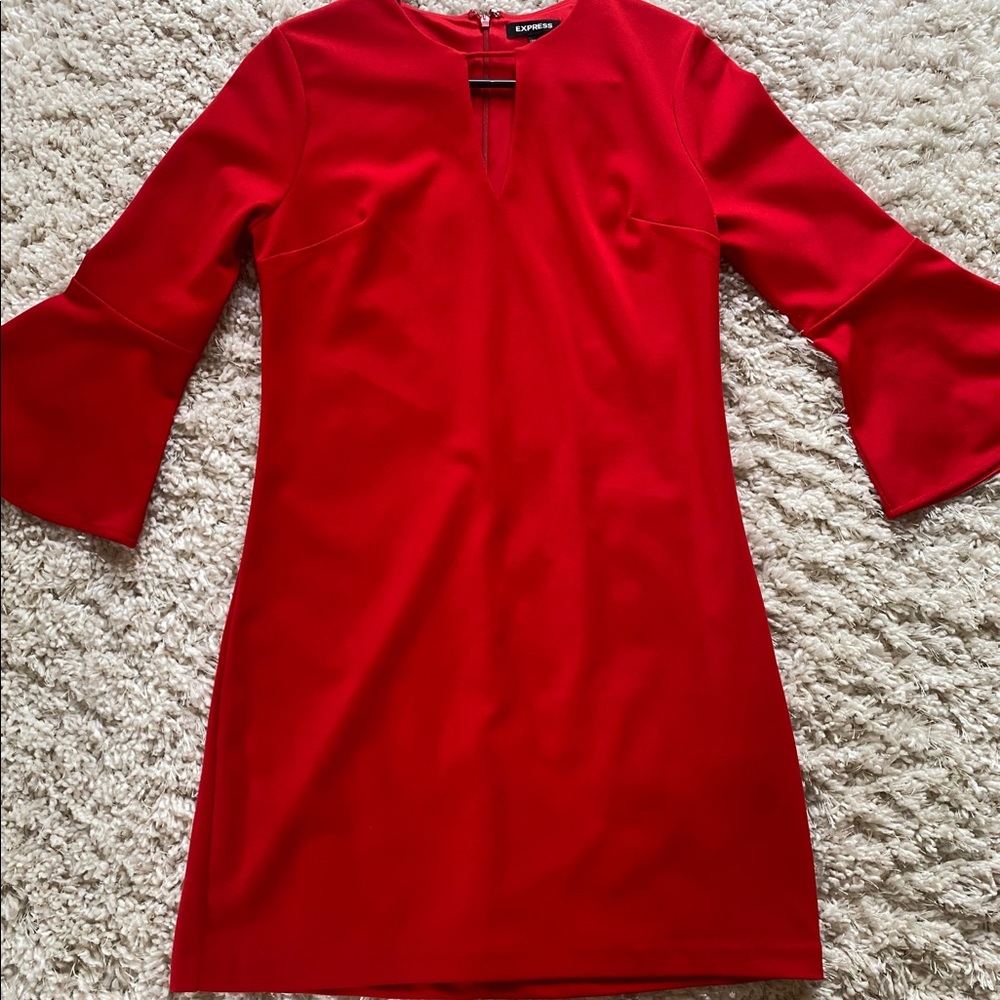 Express red dress